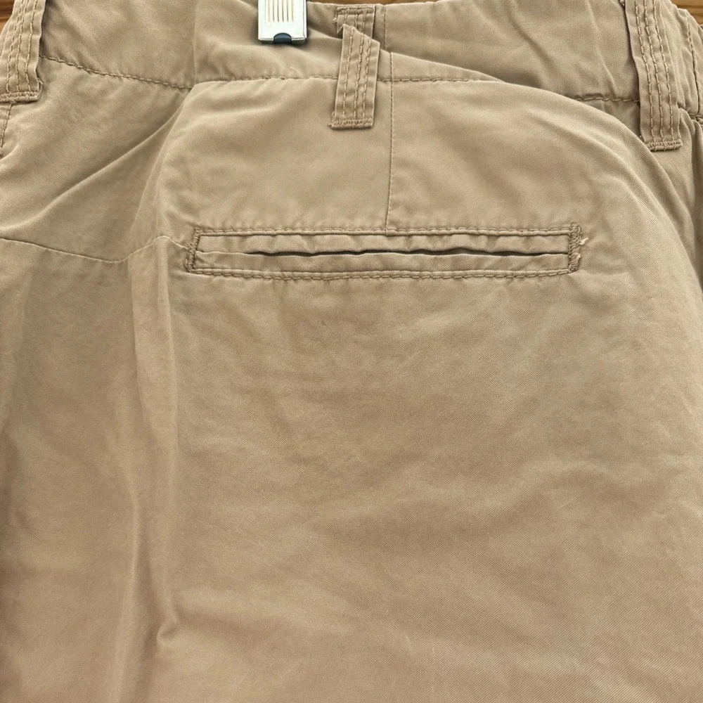 J. Crew NWOT Tan Utility Chino Classic Twill Cotton Roll Up Shorts size 12